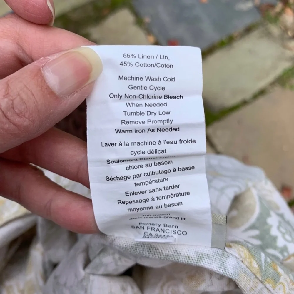 Pottery Barn duvet cover